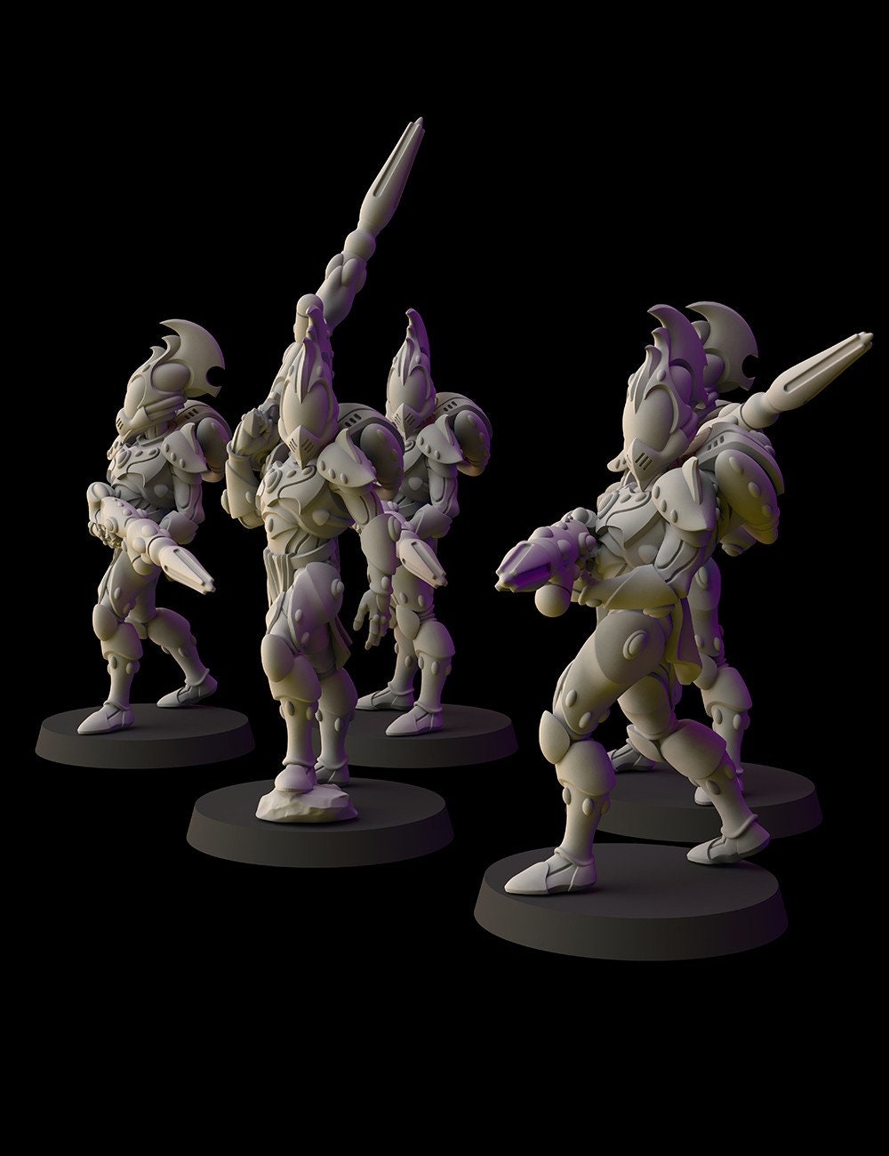 Aeterni Fantasy Cult Miniatures Fire Warriors x5 (Custom Order)