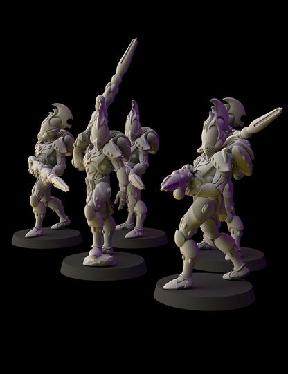 Aeterni Fantasy Cult Miniatures Fire Warriors x5 (Custom Order)
