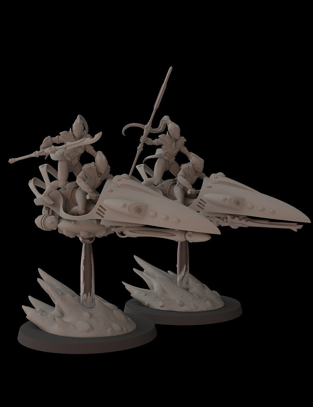 Aeterni Fantasy Cult Miniatures Battle Dancers Bikes x2 (Custom Order)