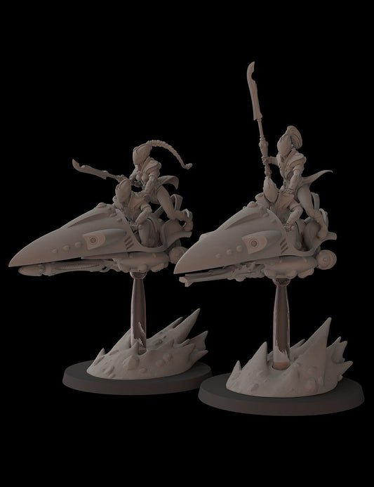 Aeterni Fantasy Cult Miniatures Battle Dancers Bikes x2 (Custom Order)