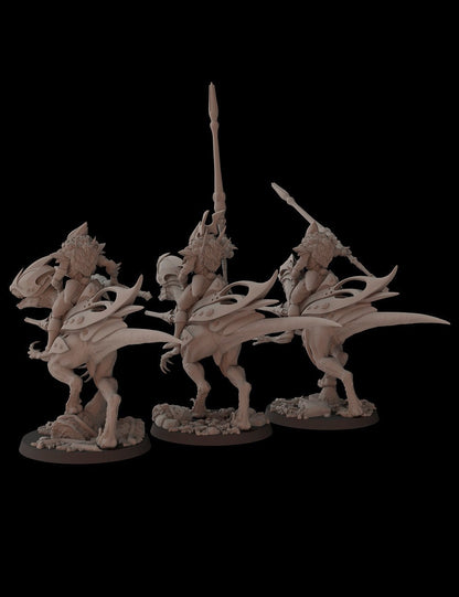 Aeterni Fantasy Cult Miniatures Lanceraptors x3 (Custom Order)