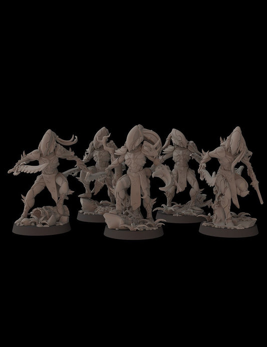 Aeterni Fantasy Cult Miniatures Primeval Eviscerator Squad x5 (Custom Order)