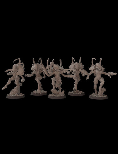 Aeterni Fantasy Cult Miniatures Primeval Climbers x5 (Custom Order)
