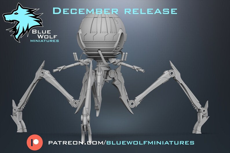 Legion - Octuptarra Combat Tri-Droid (Custom Order) Blue Wolf Miniatures