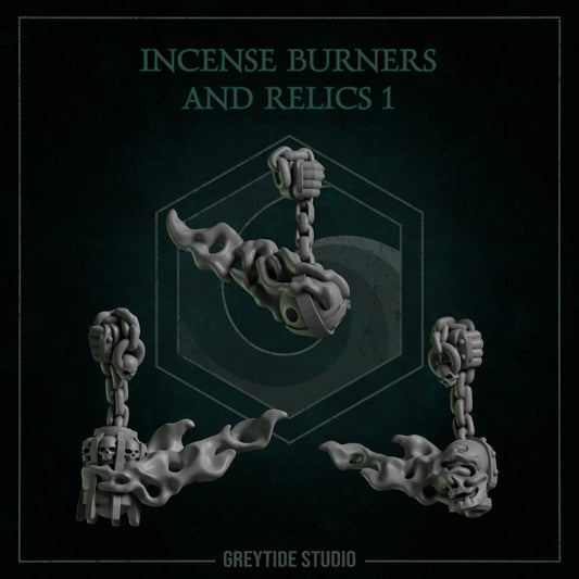 GreyTide Studios Incense Burners and Relics Pack (Custom Order)