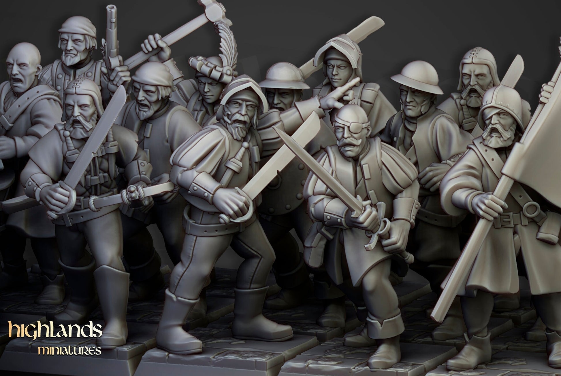 Sunland Militia - Highland Miniatures (Custom Order)