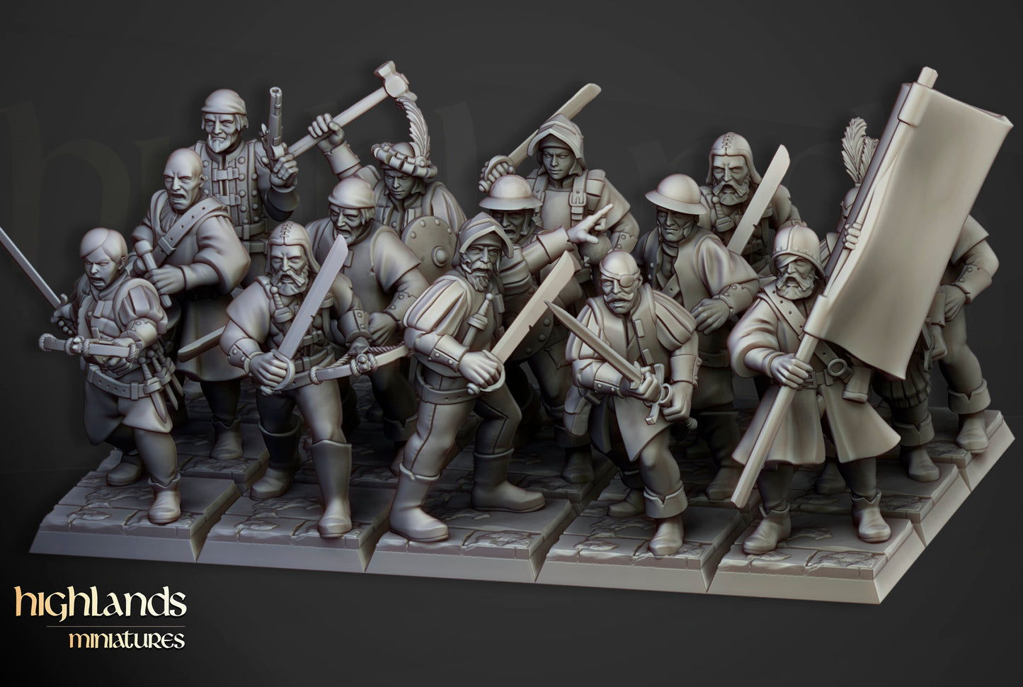 Sunland Militia - Highland Miniatures (Custom Order)