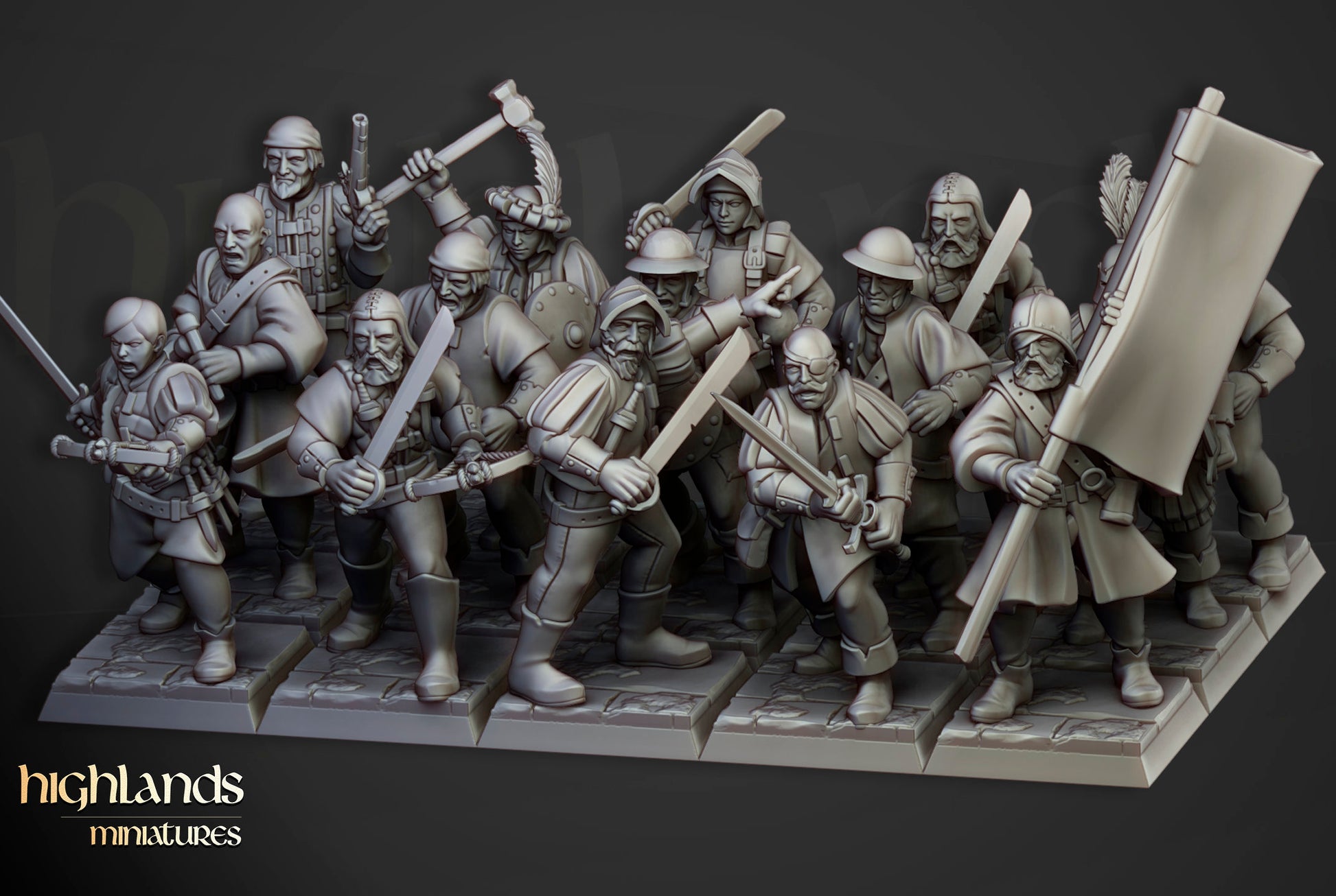 Sunland Militia - Highland Miniatures (Custom Order)